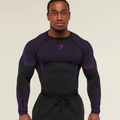 GS - Onyx 5.0 Seamless Long Sleeve T-Shirt - Black/Athletic Purple