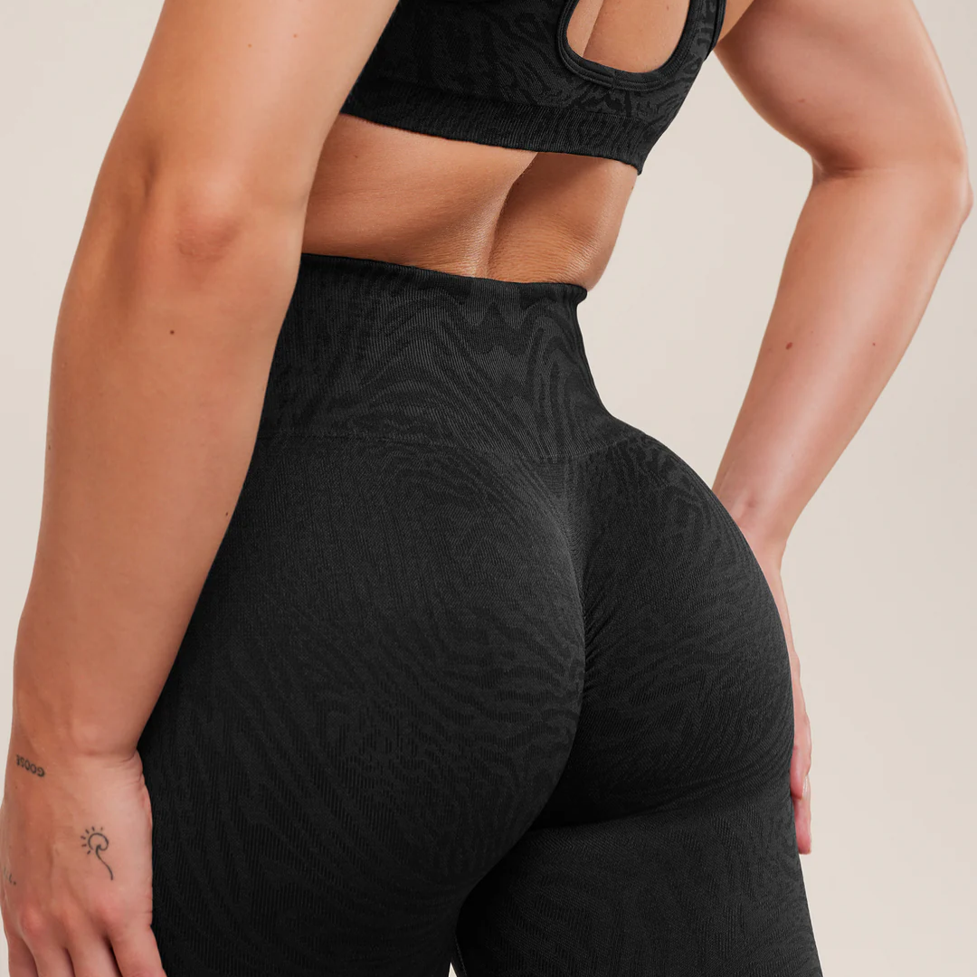 GS - Adapt Animal Seamless Leggings - Black/Asphalt Grey