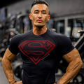 YoungLA - 4117 - Superman Compression Tees - Black/Red