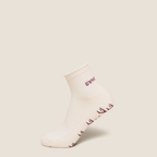 GS - Frill Pilates Midi Sock - Soft White / Calm Pink