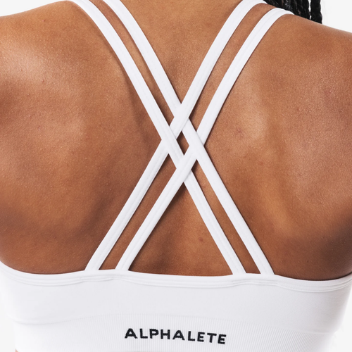 Alphalete - Amplify Deep V Bra - White