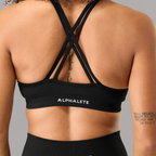 Alphalete - Amplify Deep V Bra - Black