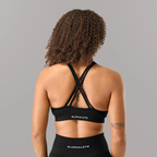 Alphalete - Amplify Deep V Bra - Black
