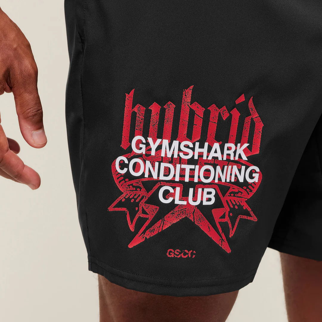 GS - Hybrid Graphic 7" Shorts - Black