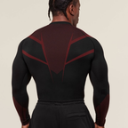 GS - Onyx 5.0 Seamless Long Sleeve T-Shirt - Black/Carmine Red