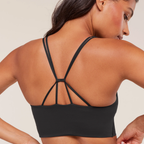 GS - Cross Over Sports Bra - Black
