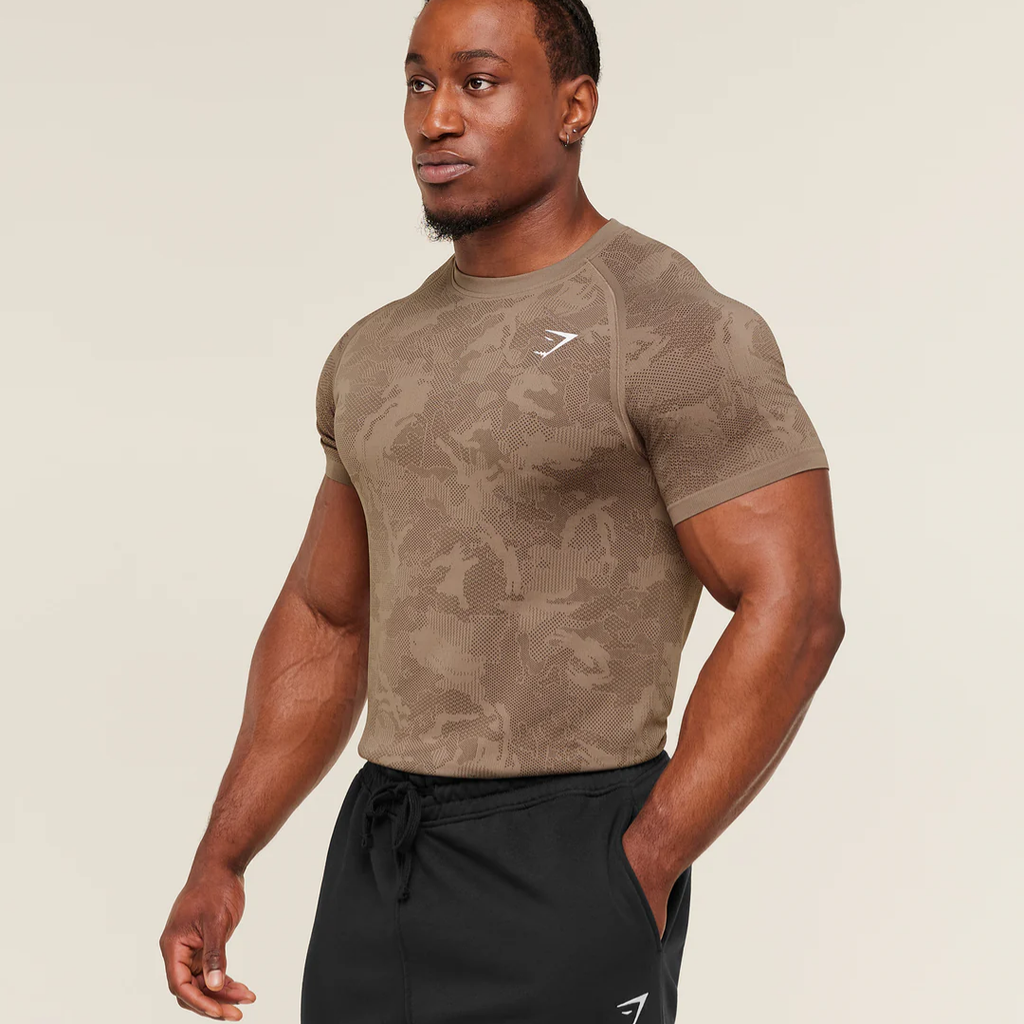 GS - Geo Seamless T-Shirt - Lifestyle Brown / Archive Brown