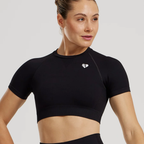 Women's Best - Power Short Sleeve Crop Top | Black