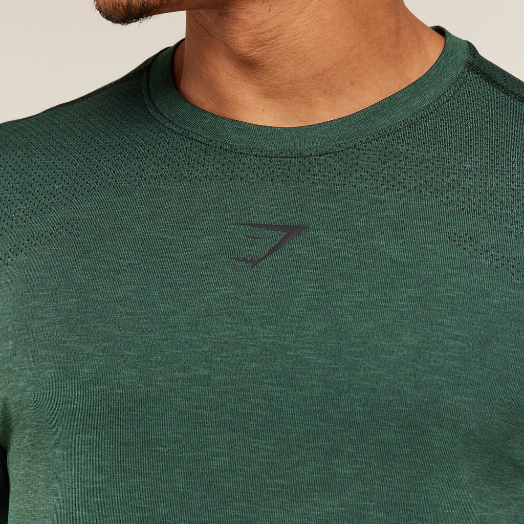 GS - Lightweight Seamless T-Shirt - GS Victory Green/ Marl