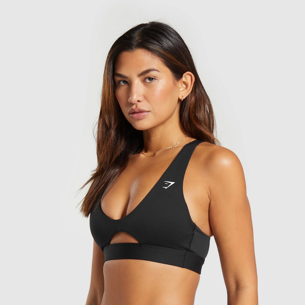 GS - Peek A Boo Sports Bra - Black