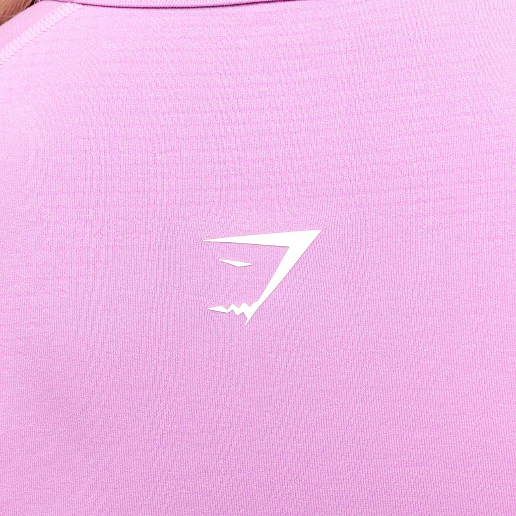 GS - Vital Scoop Neck Top - Sour Pink/Marl