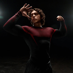 GS - Onyx 5.0 Seamless Long Sleeve T-Shirt - Black/Carmine Red