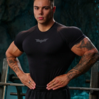 YoungLA - 4259 - Batman Compression Tees - All Black