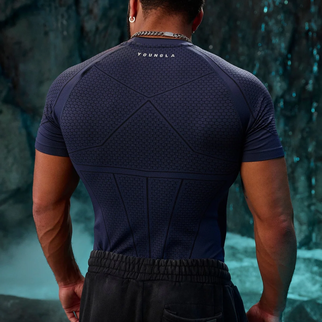 YoungLA - 4259 - Batman Compression Tees - Navy
