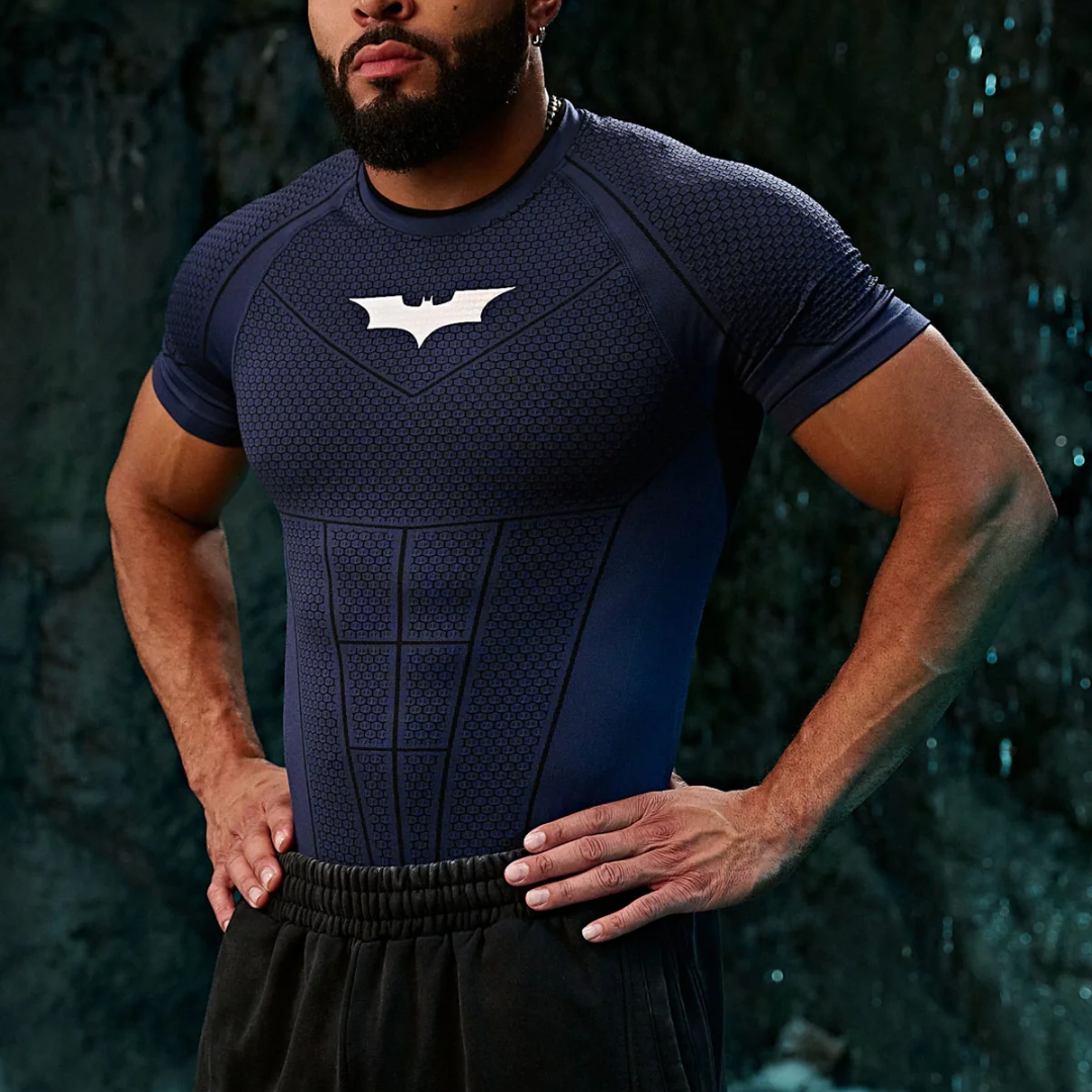 YoungLA - 4259 - Batman Compression Tees - Navy