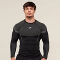 GS - Onyx 5.0 Seamless Long Sleeve T-Shirt - Black/Light Grey