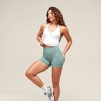GS - Halter Neck Cami with Shelf - White