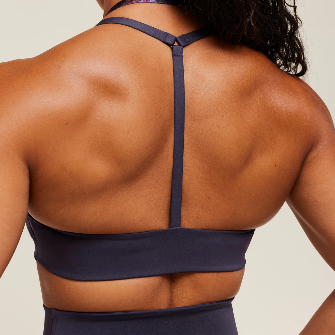 GS - Reps T Back Sports Bra - Midnight Purple/Morning Blue