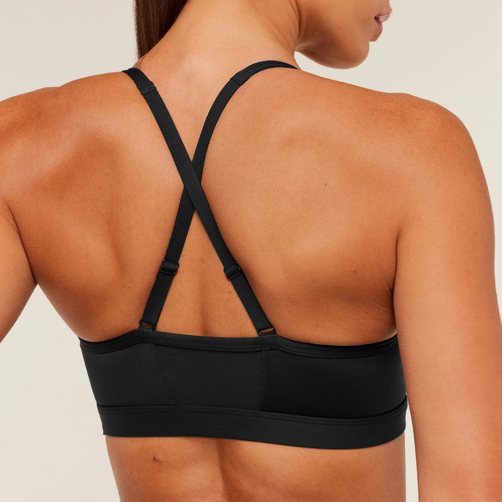 GS - Ruched Sports Bra - Black
