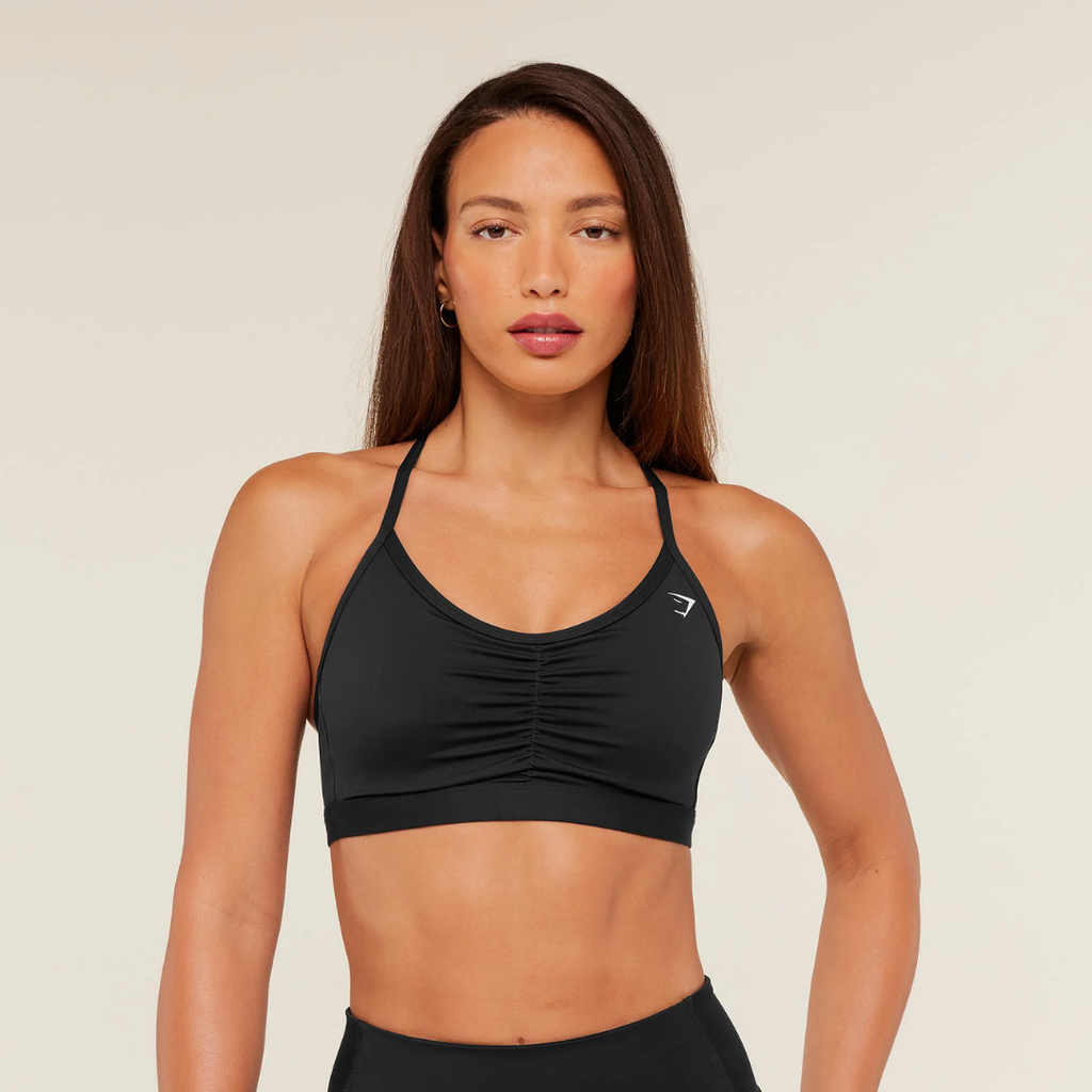 GS - Ruched Sports Bra - Black