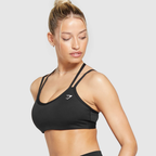GS - Strap Feature Sports Bra - Black