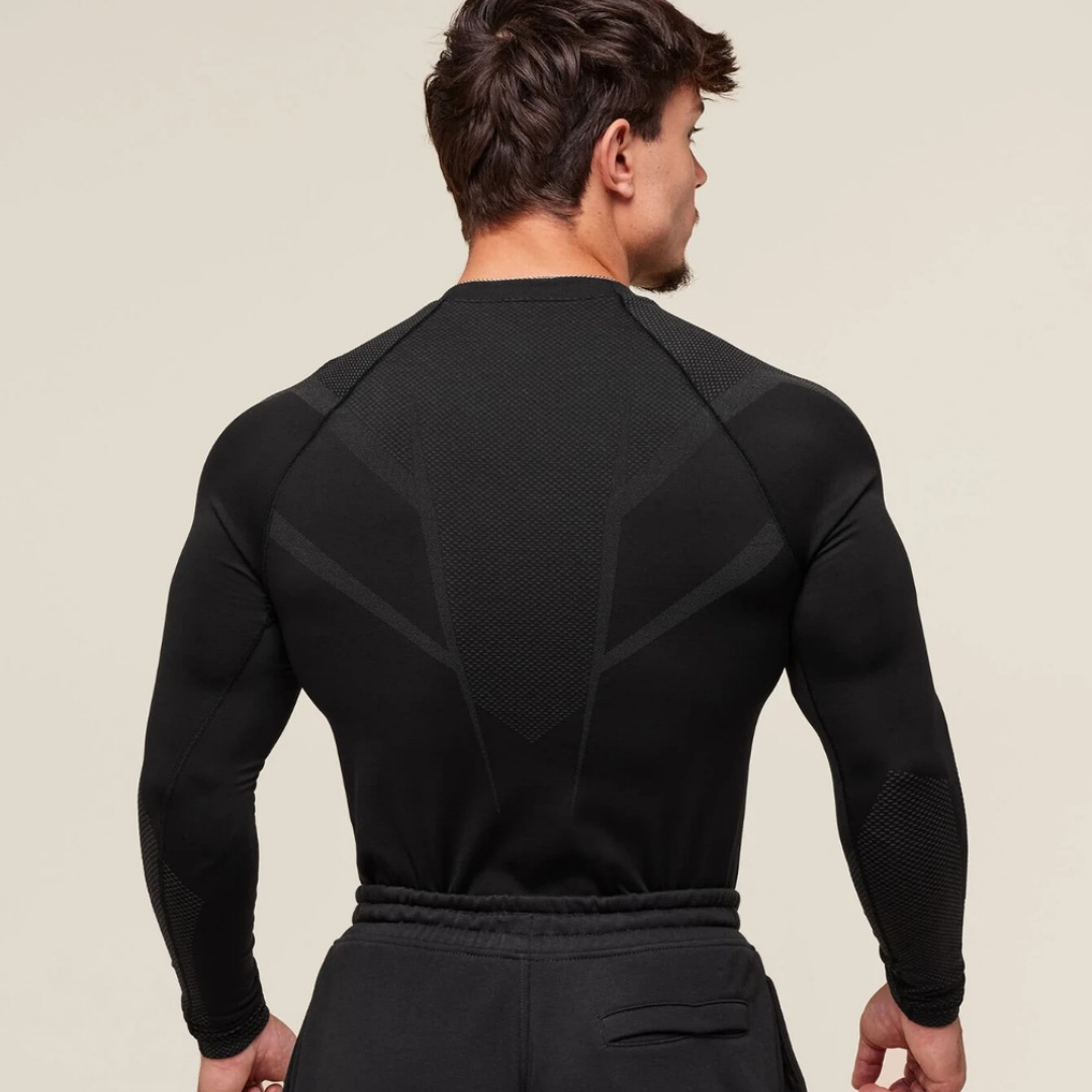 GS - Onyx 5.0 Seamless Long Sleeve T-Shirt - Black/Onyx Grey