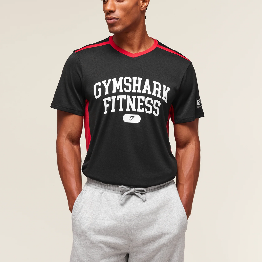 GS - Varsity Tech T-Shirt - Black/Conditoning Red
