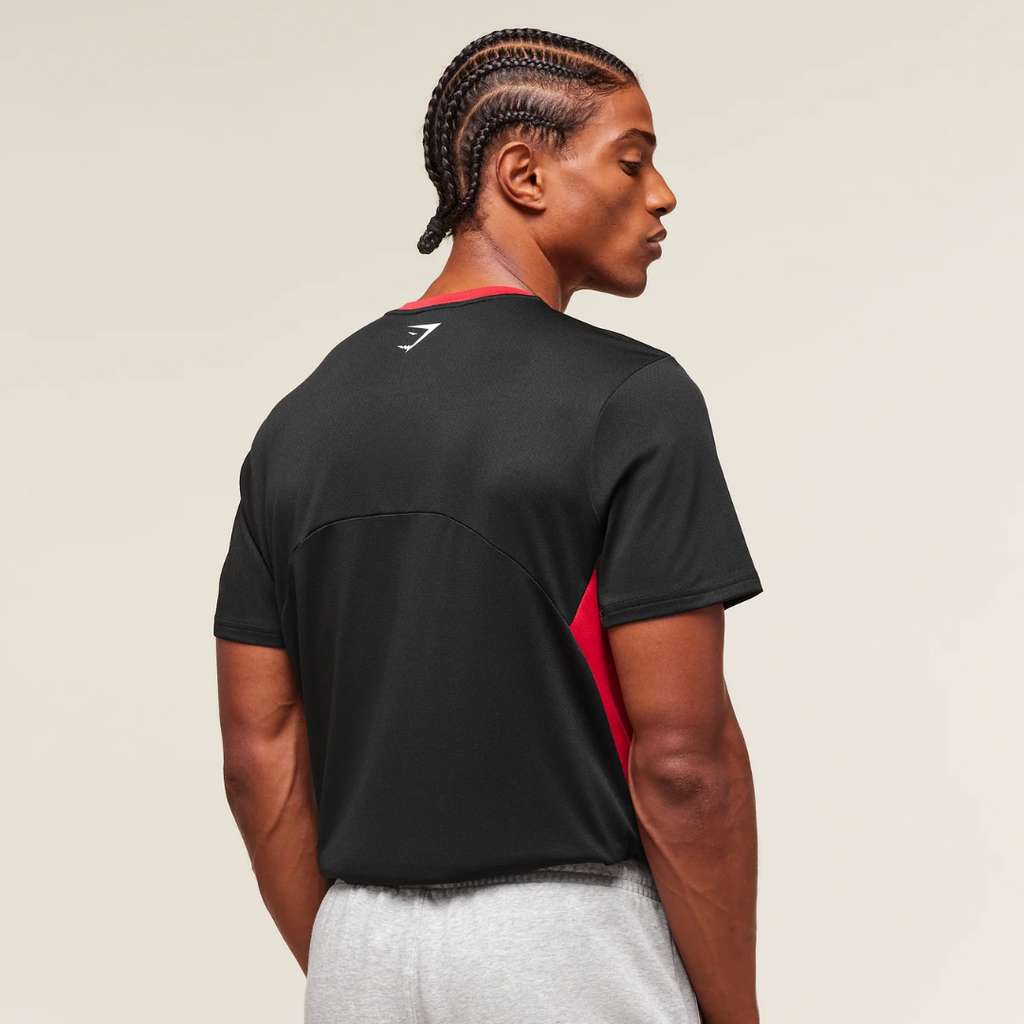 GS - Varsity Tech T-Shirt - Black/Conditoning Red