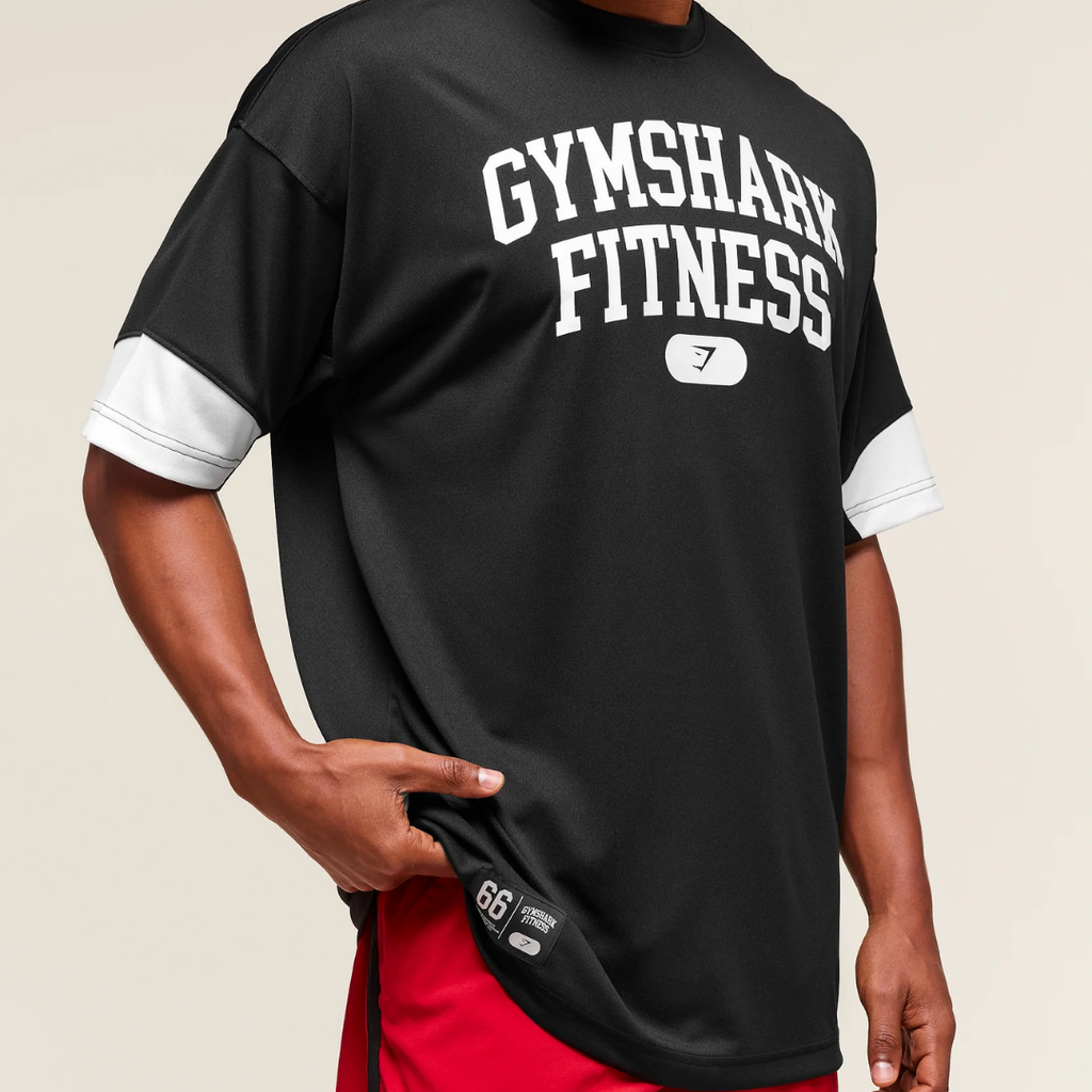 GS - Varsity Tech Oversized T-Shirt - Black