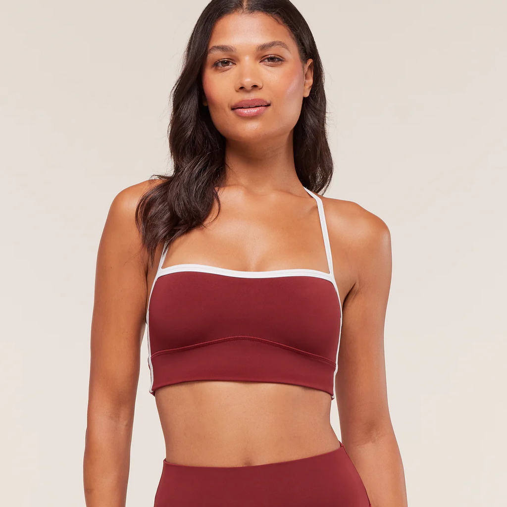 GS - Piping Sports Bra - Sets Red/Carmine Red/Soft White