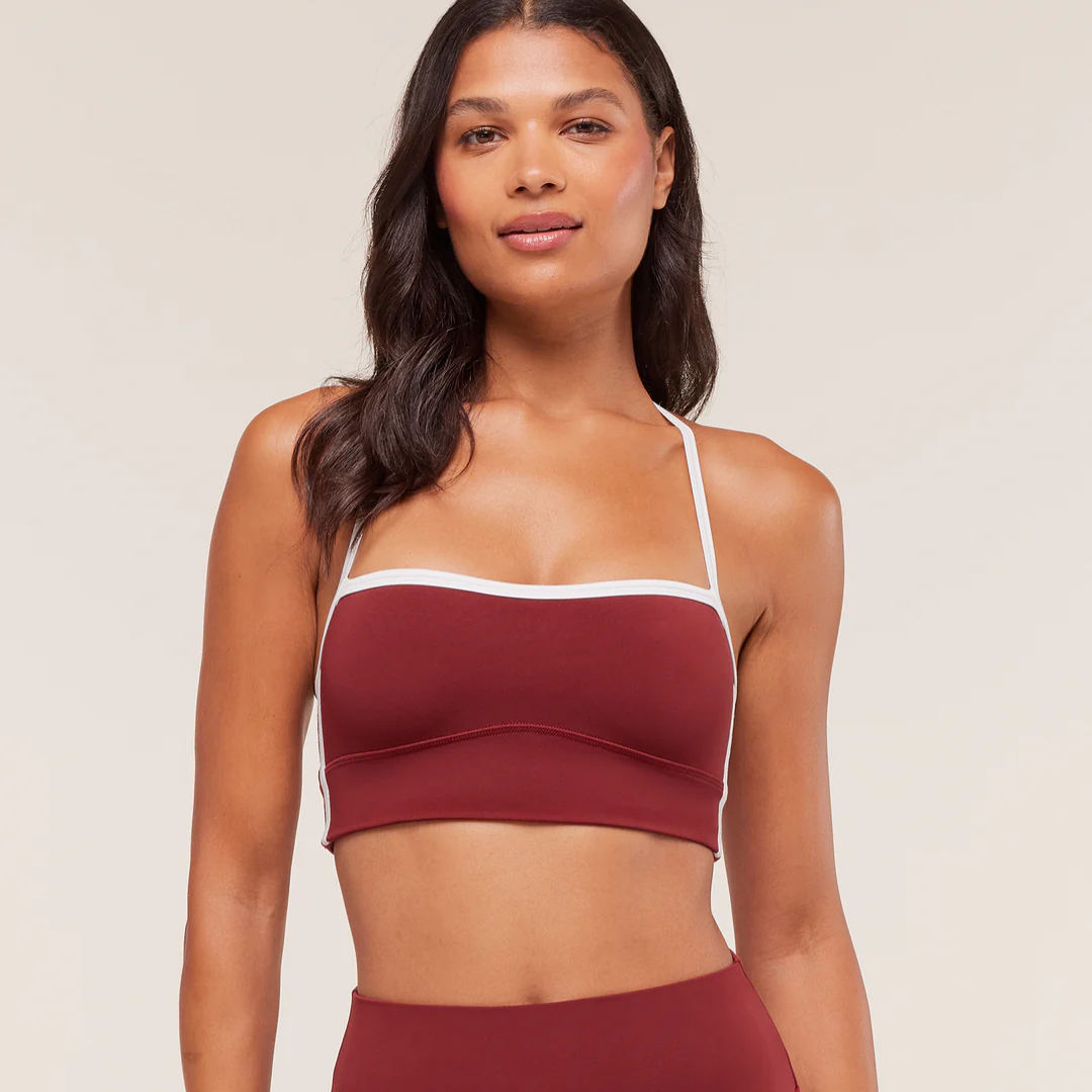 GS - Piping Sports Bra - Sets Red/Carmine Red/Soft White