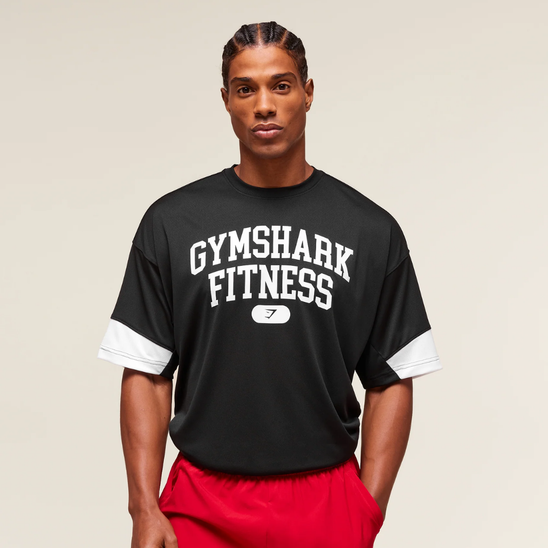 GS - Varsity Tech Oversized T-Shirt - Black