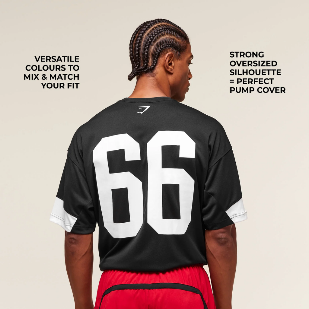 GS - Varsity Tech Oversized T-Shirt - Black
