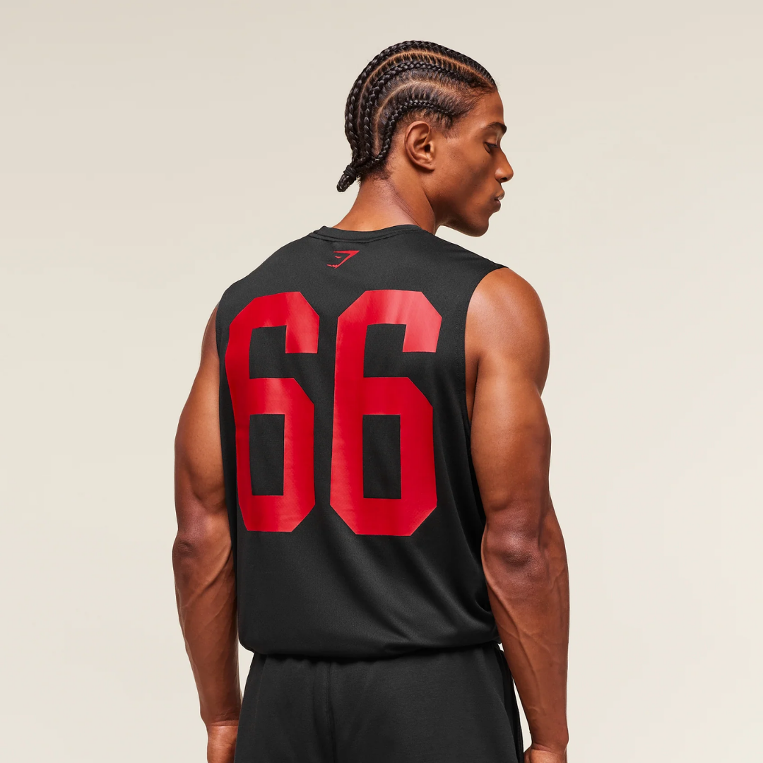 GS - Varsity Tank - Black/Conditioning Red