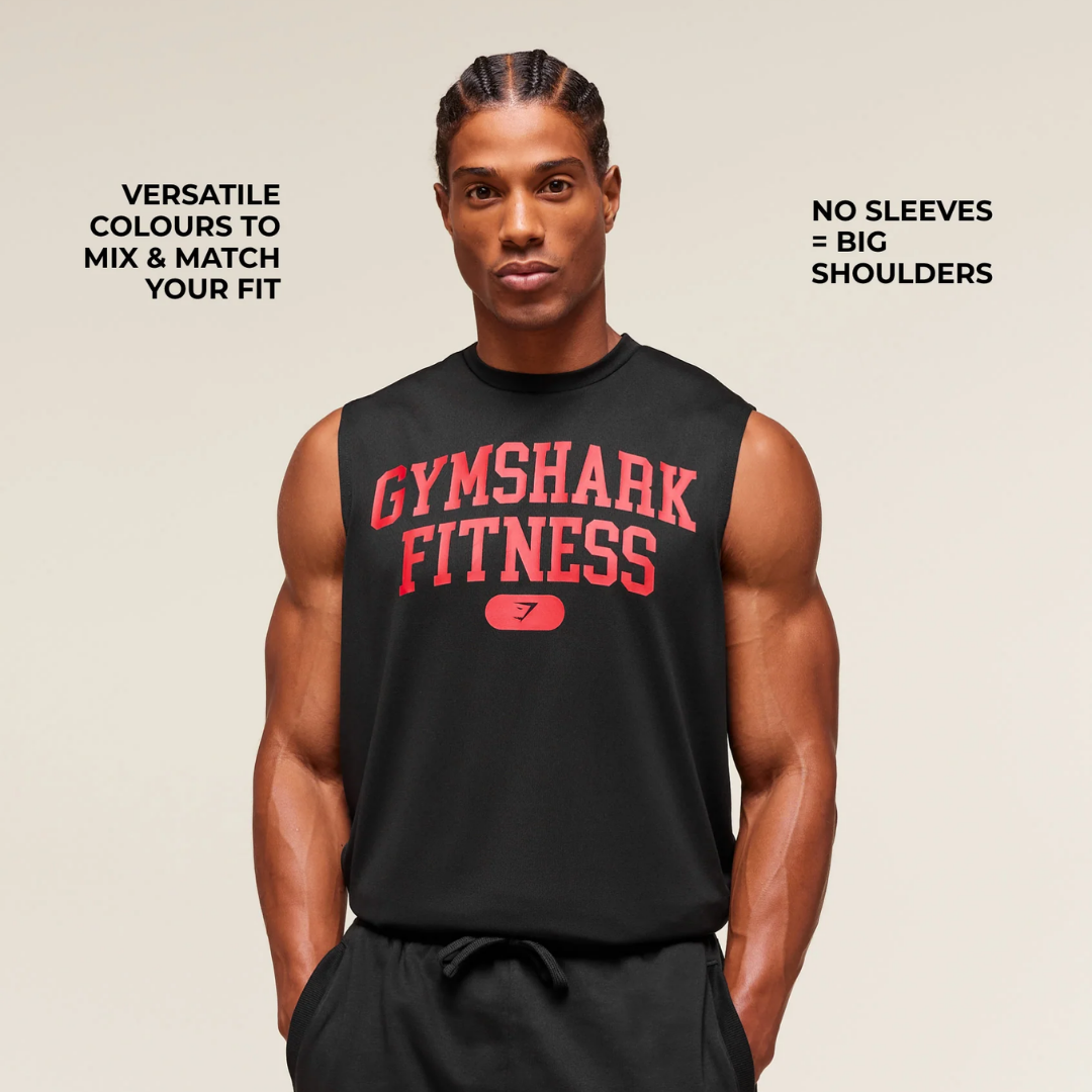 GS - Varsity Tank - Black/Conditioning Red
