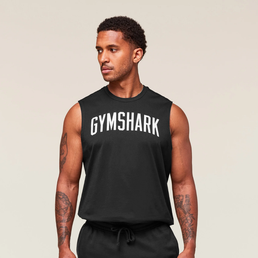 GS - Worn Graphic Tank - Black