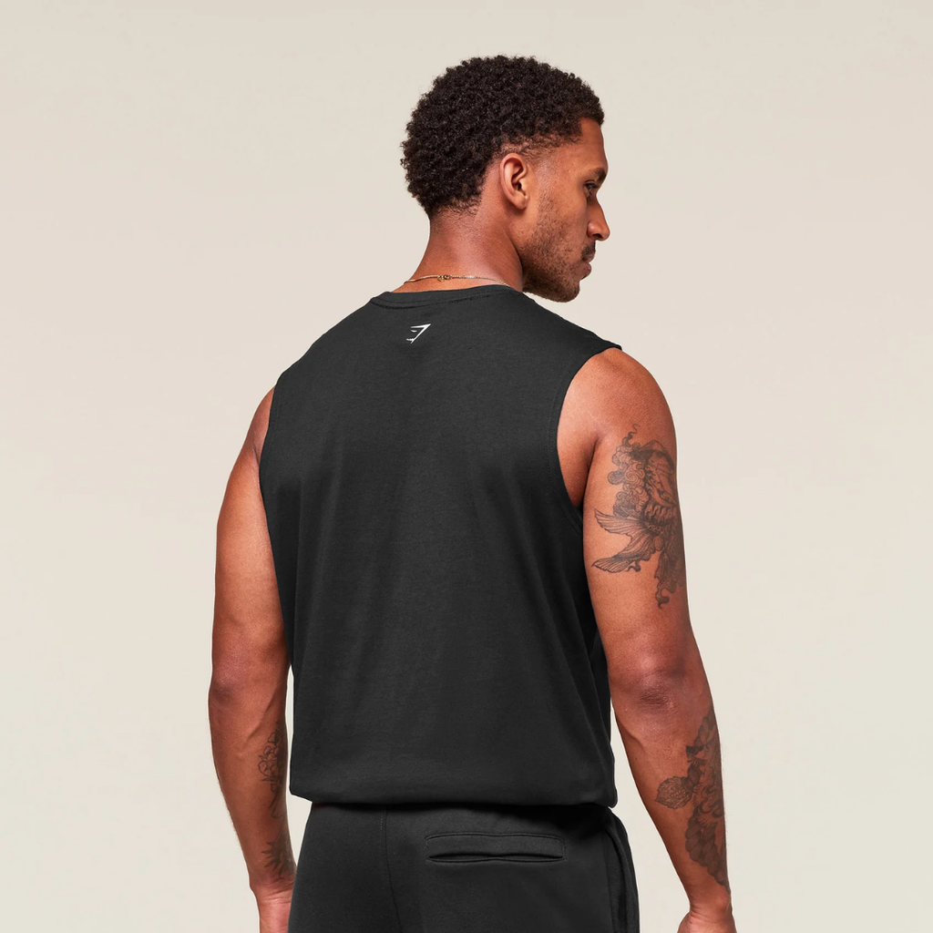 GS - Worn Graphic Tank - Black