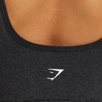 GS - Adapt Fleck Sports Bra - Black/Smokey Grey