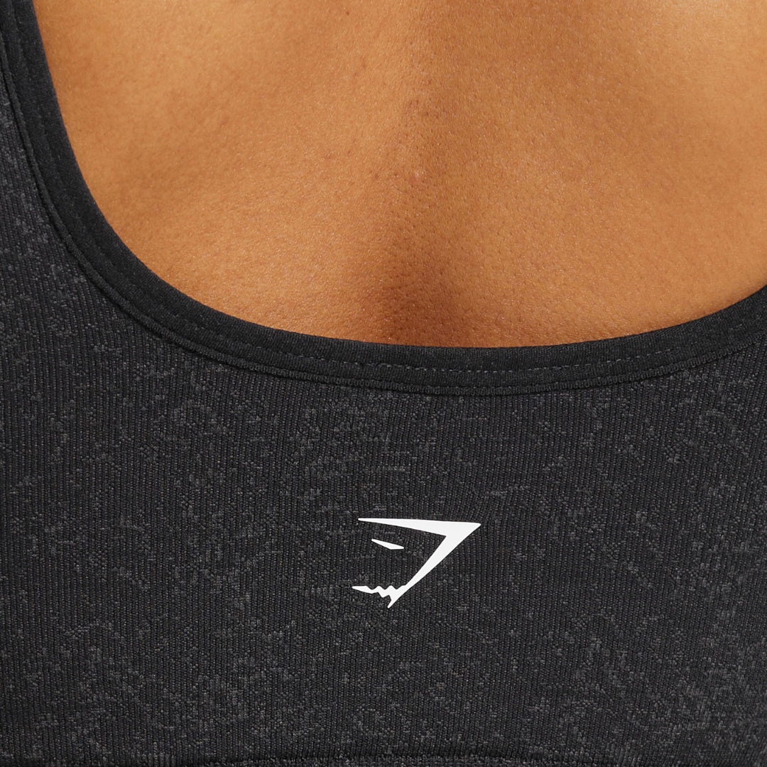 GS - Adapt Fleck Sports Bra - Black/Smokey Grey