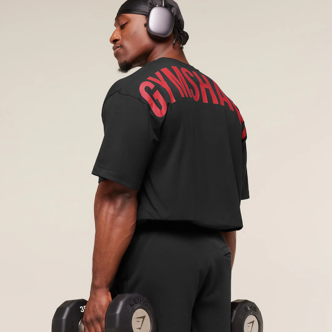 GS - Power T-Shirt - Black/Conditioning Red
