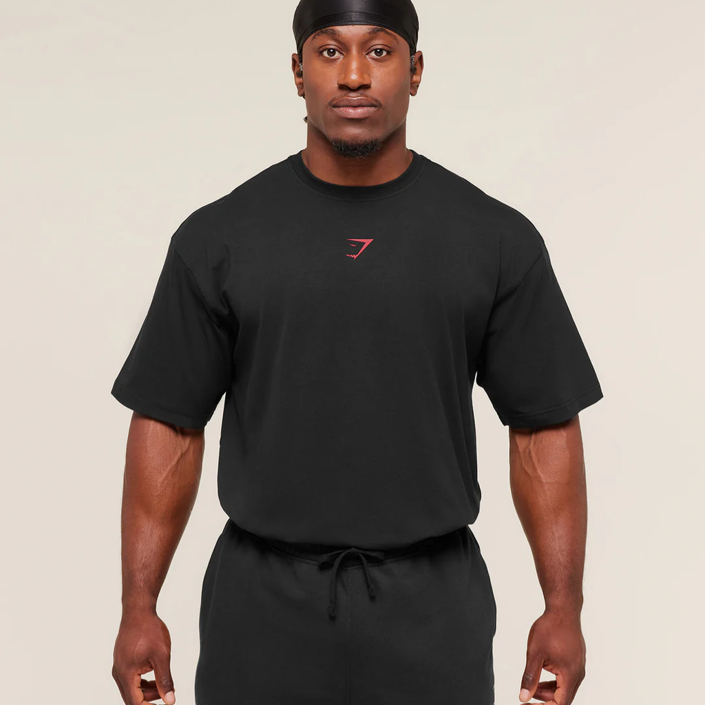 GS - Power T-Shirt - Black/Conditioning Red