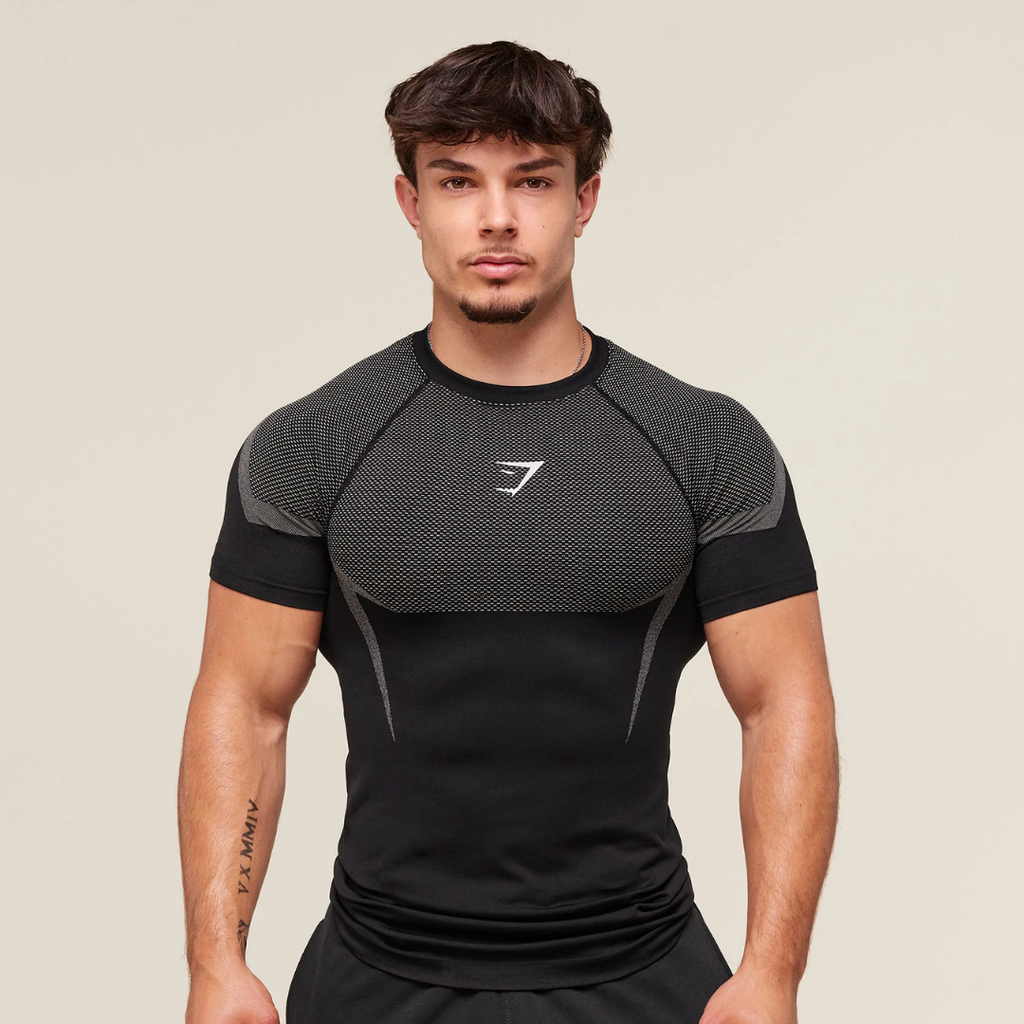 GS - Onyx 5.0 Seamless T-Shirt - Black/Light Grey