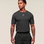 GS - Lightweight Seamless T-Shirt - Black/Silhouette Grey