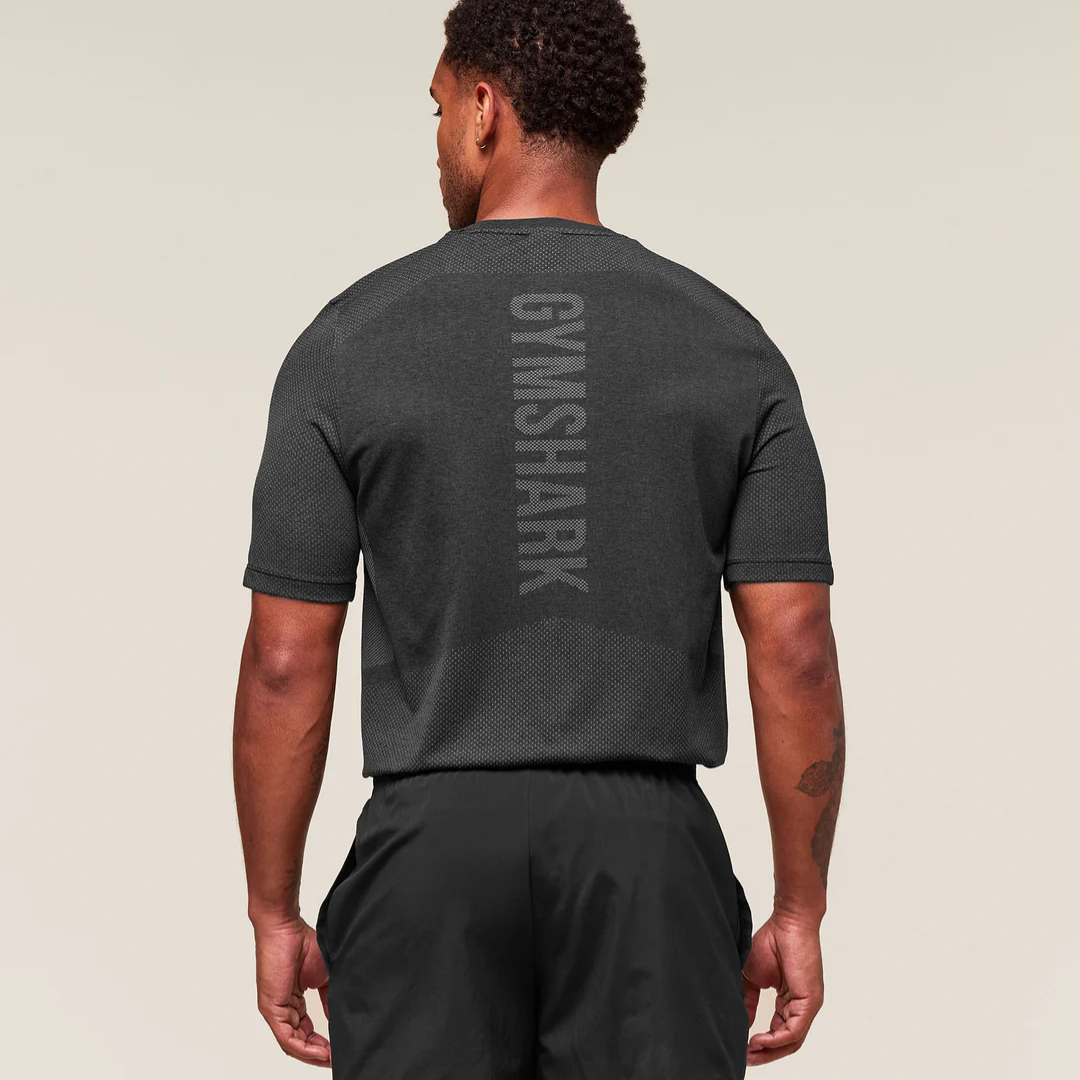 GS - Lightweight Seamless T-Shirt - Black/Silhouette Grey