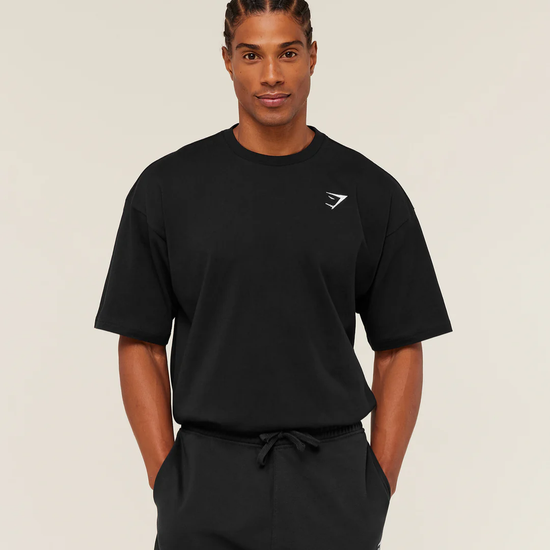 GS - Crest Oversized T-Shirt - GS Black