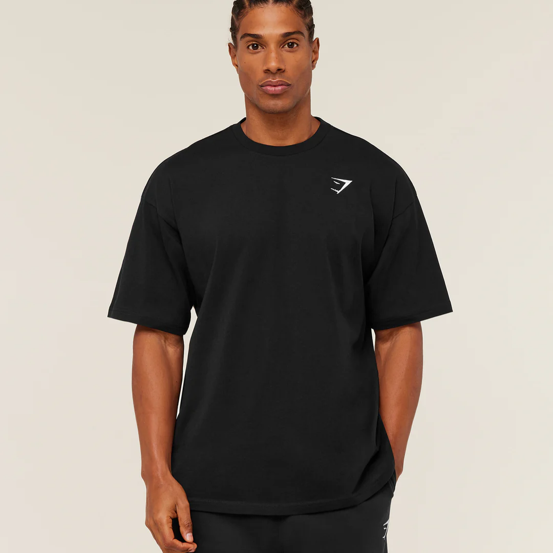 GS - Crest Oversized T-Shirt - GS Black