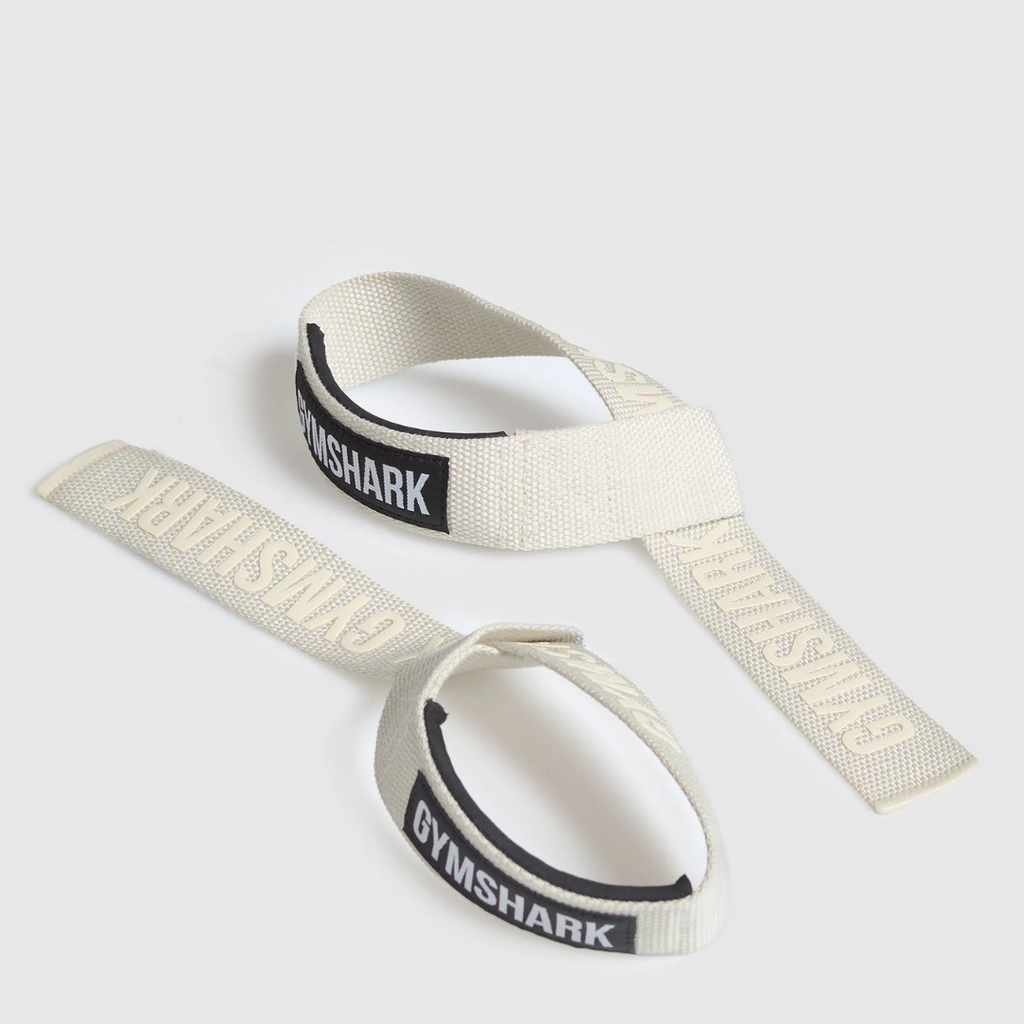 GS - Silicone Lifting Straps - Oat White - One Size