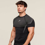GS - Onyx 5.0 Seamless T-Shirt - Black/Light Grey