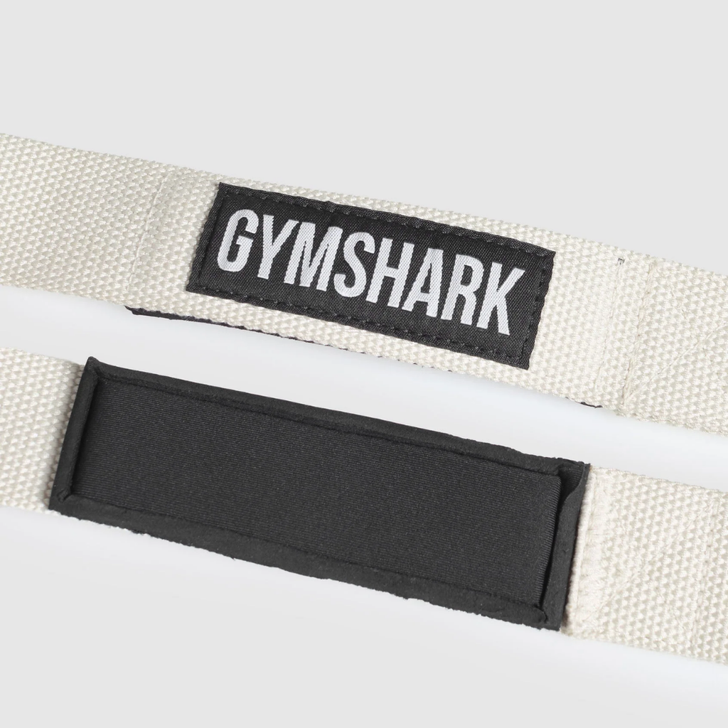GS - Silicone Lifting Straps - Oat White - One Size