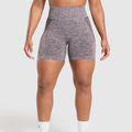 GS - Flex Shorts - Plum Brown/White Marl